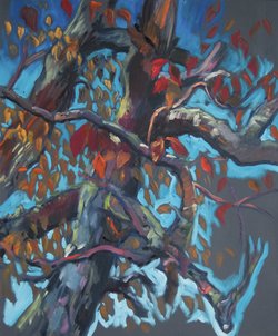 Alter Kirschbaum im Herbst