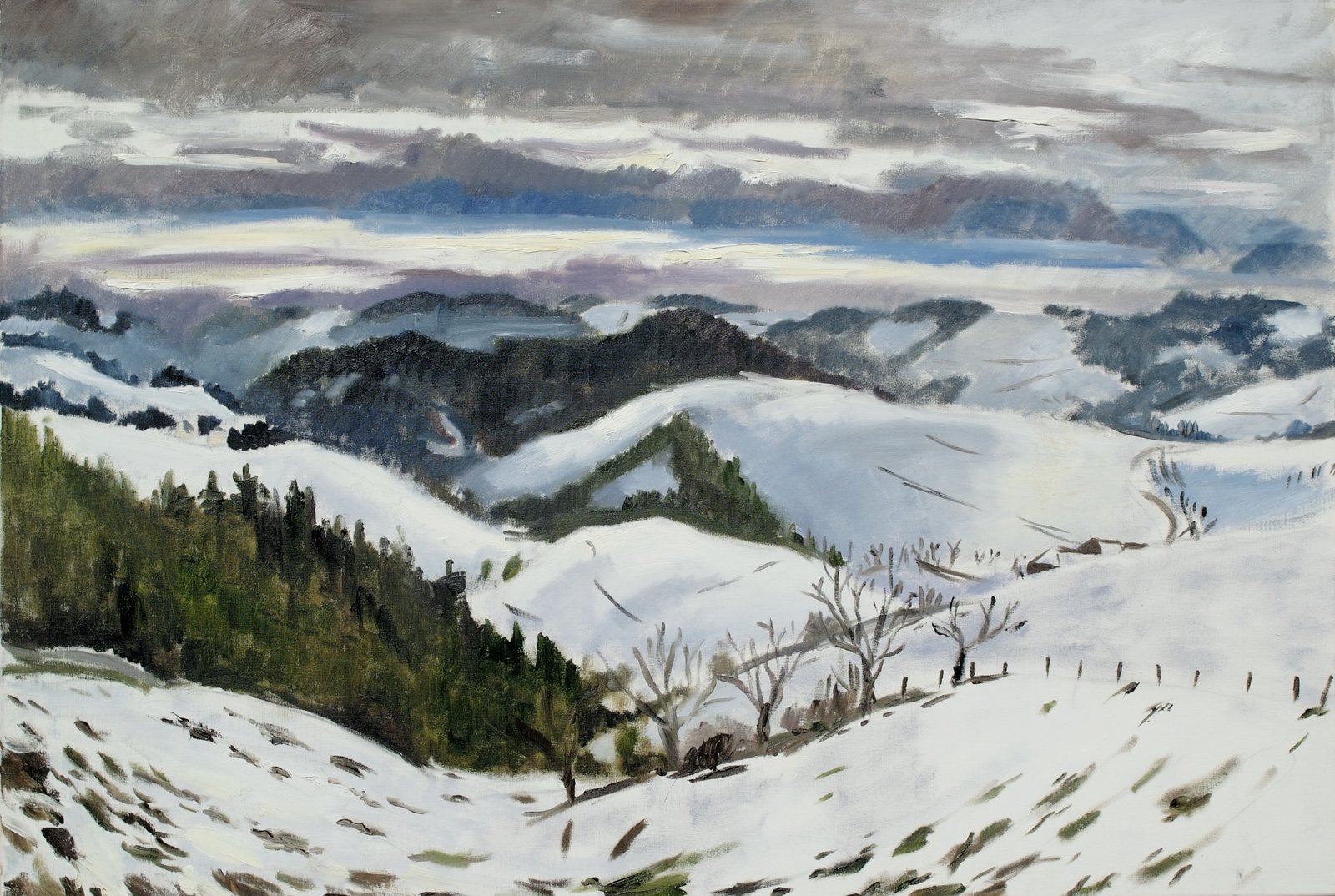 Winterlandschaft bei Diex