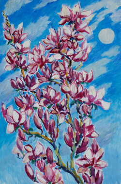 Magnolie und Mond