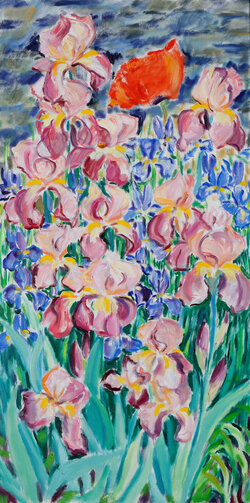 Mohn und Iris